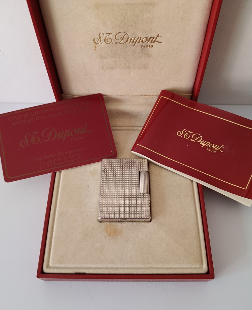 S.T. Dupont - Line 1 Silver plated - Nincs minimálár - Öngyújtó - Ezüsttányér #1.0