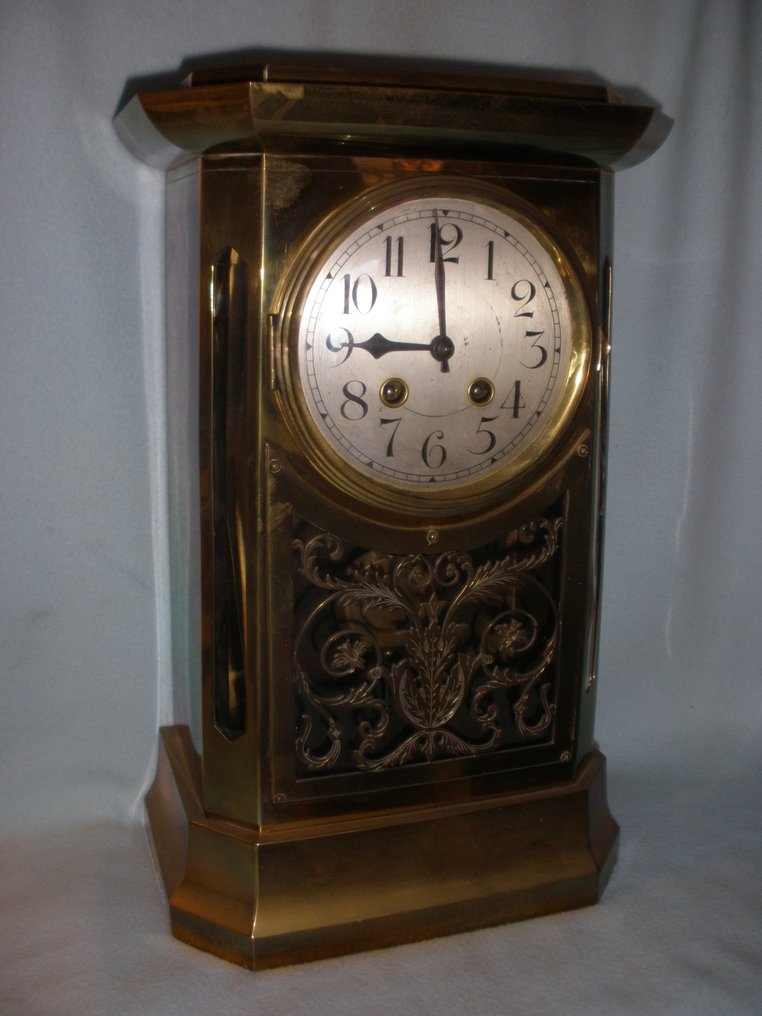 Kobber vekurklokke Pheilkreuz Junghans. - Pheilkreuz Junghans Wien-sekvens Messing, stål, glass - 1910–1920 #1.0