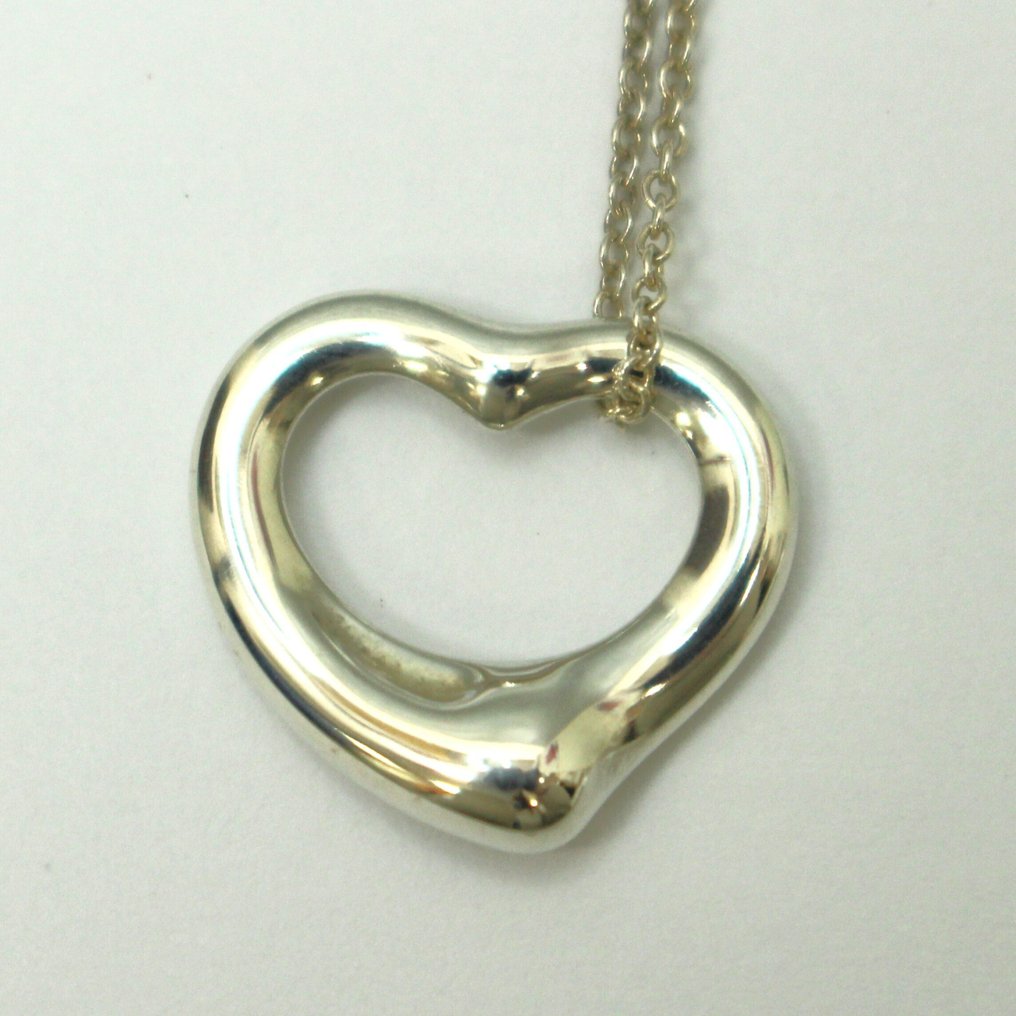 No reserve price - Tiffany & Co. - Necklace - Open hart Silver #3.2