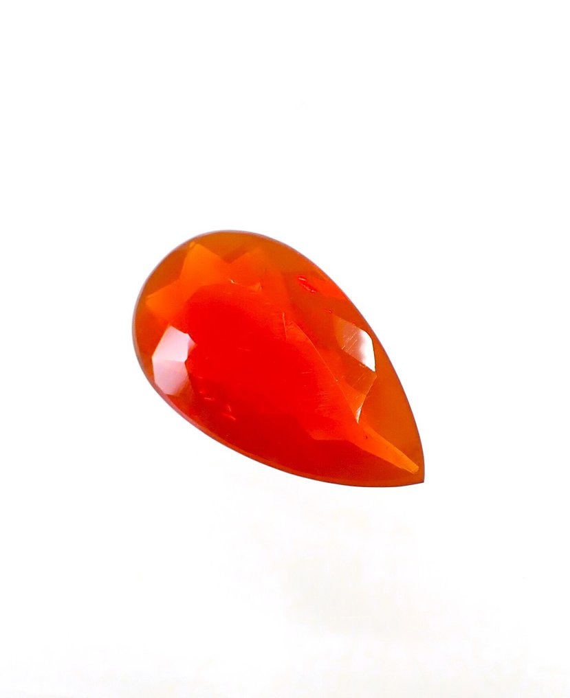 Orange Fire Opal  - 5.71 ct - Antwerp Laboratory for Gemstone Testing (ALGT) - Fire Opal - Clean #3.2