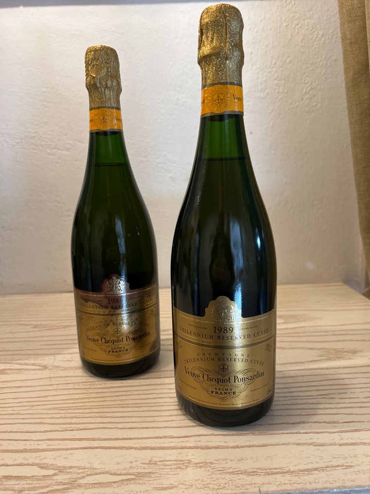 1989 Veuve Clicquot, Trillennium Reserved Cuvée - Champagne Brut - 2 Pullot (0.7 L) #1.0