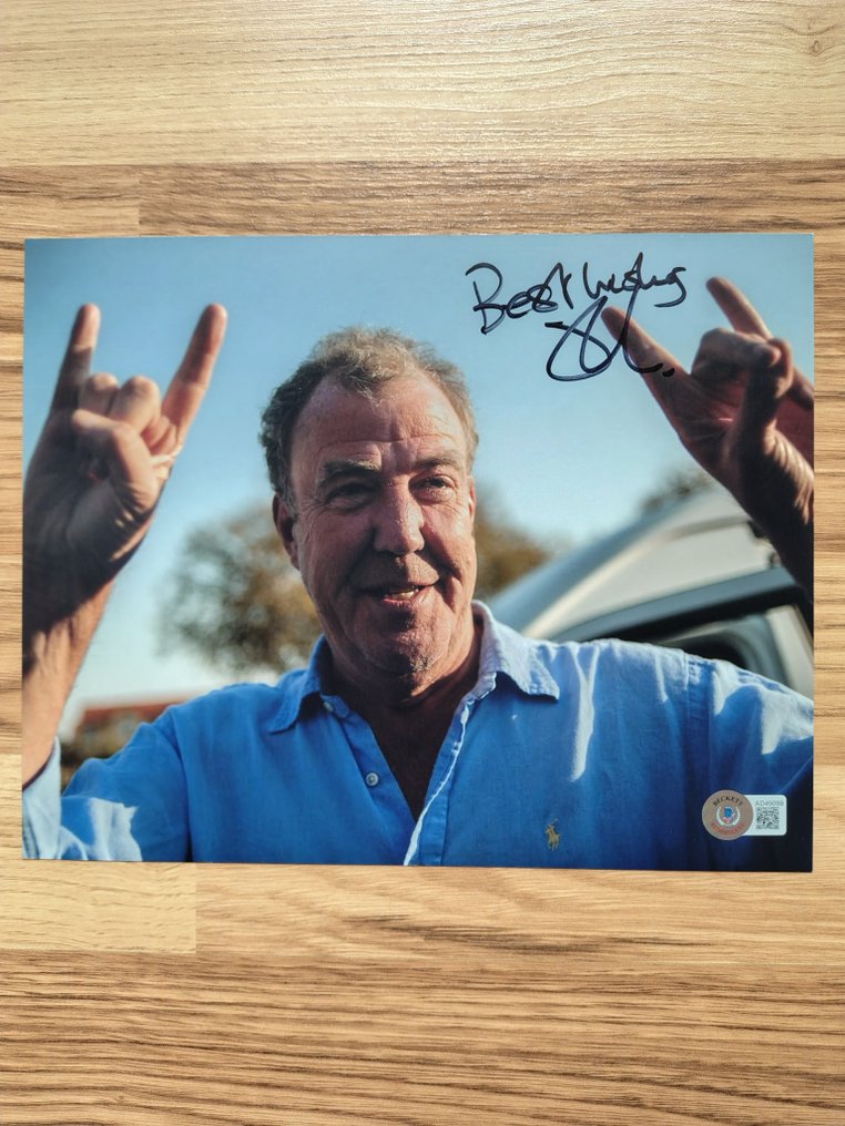 Top Gear - Jeremy Clarkson - Autograph, Photo with Beckett COA #1.0