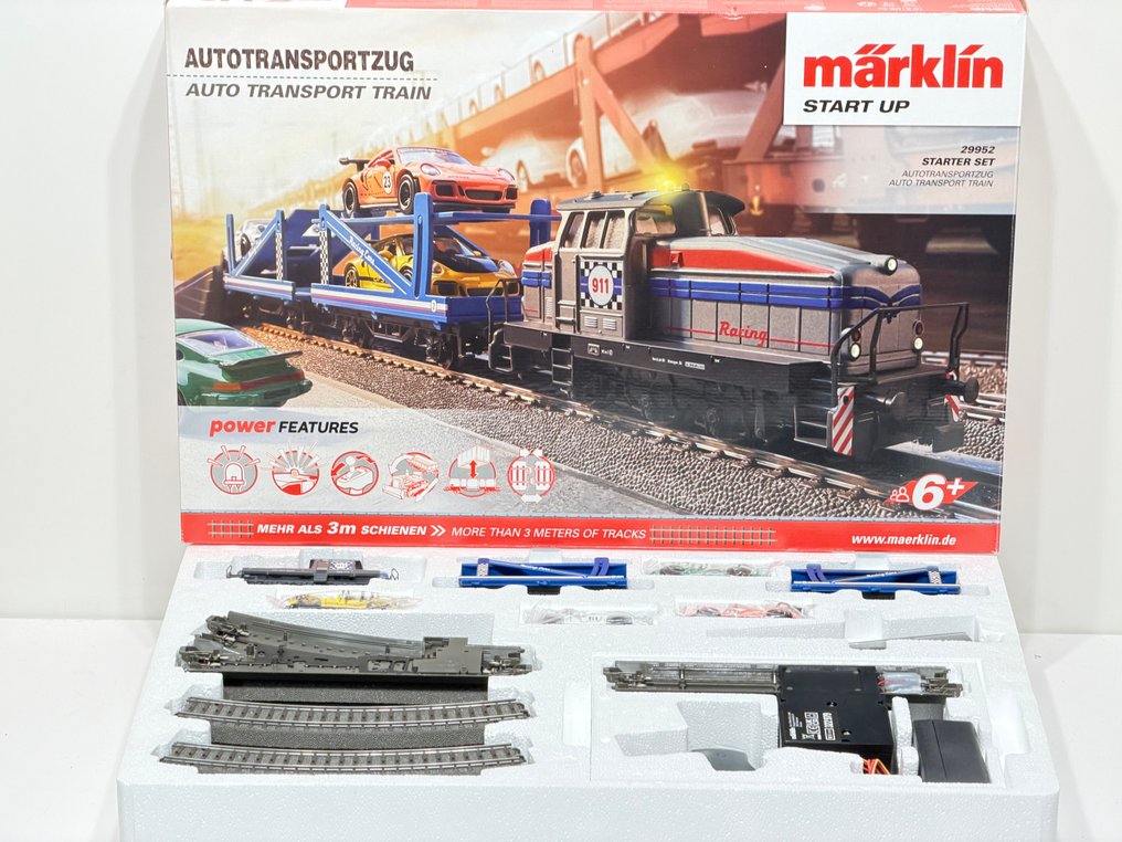 Märklin H0 - 29952 - Startset (1) - Porsche Start up -Autotransport met DHG 500 #1.0