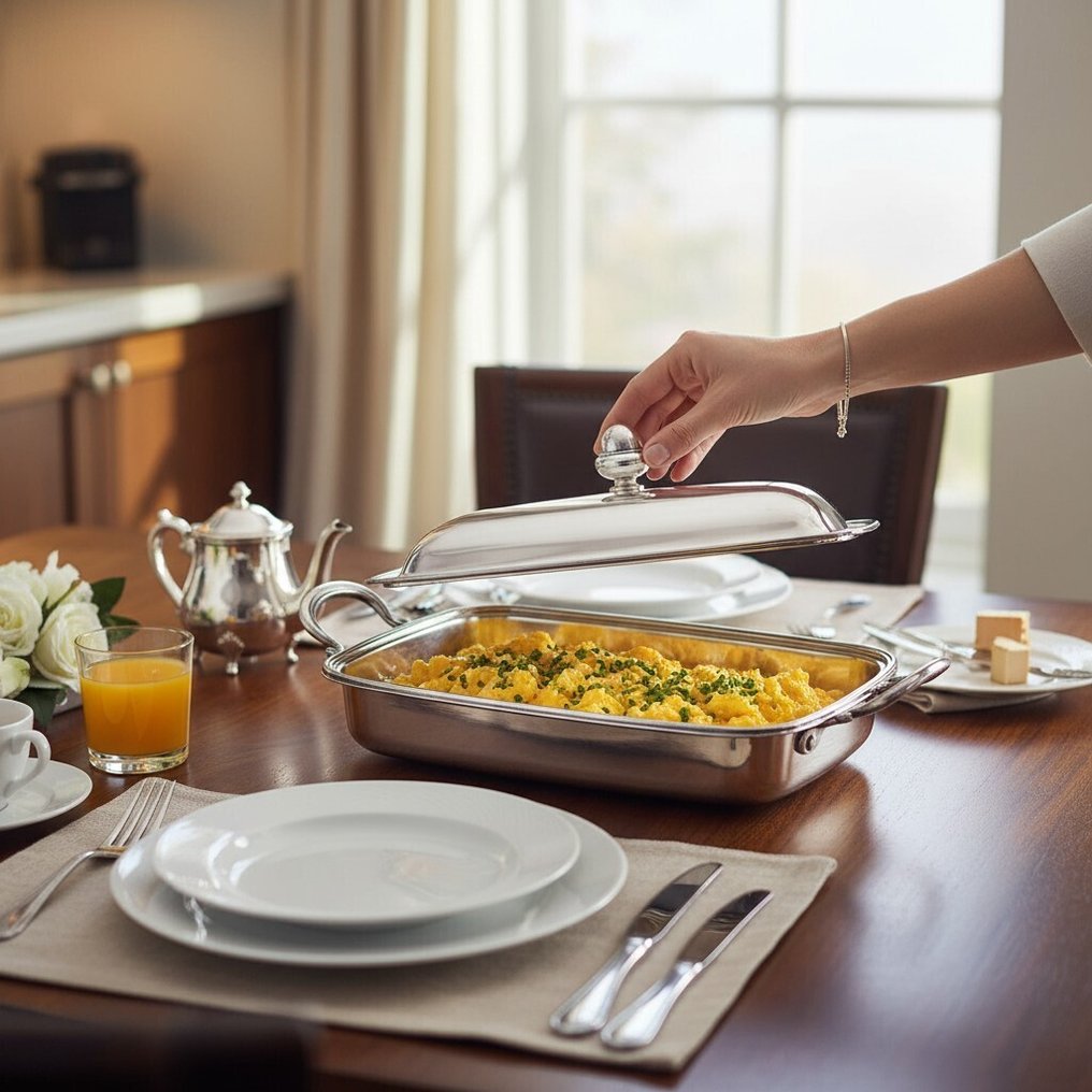 罐 - 带盖的烤盘，型号“Acorn”——英国风格系列，1970年代 - 银镀 #3.2