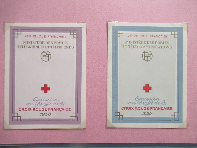 法国  - 精彩的红十字笔记本收藏 #2.1