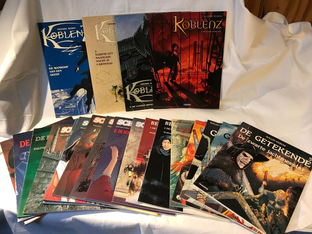 Koblenz / de Getekende / Bllary´s Vloek/ Koning Eenoog  / Schimmenspel / - 5 complete reeksen SC - 21 Album #1.0