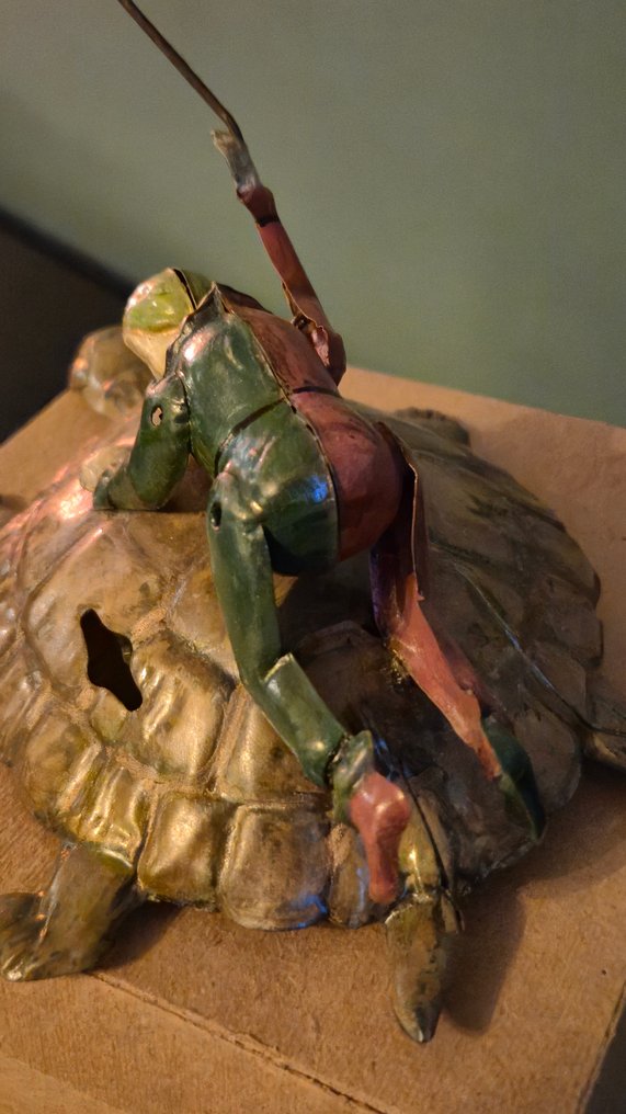 Eberl - 鐵皮玩具 - Extreme Rare Clown on Turtle, Boxed - 1920-1930 - 德國 #4.3