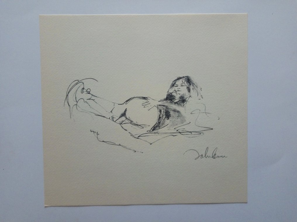 John Lennon - John Lennon - 1 Lithography (21x21 cm) - 1971 Ponte Sisto  'Bag One' - Booklet cover page not included #2.1