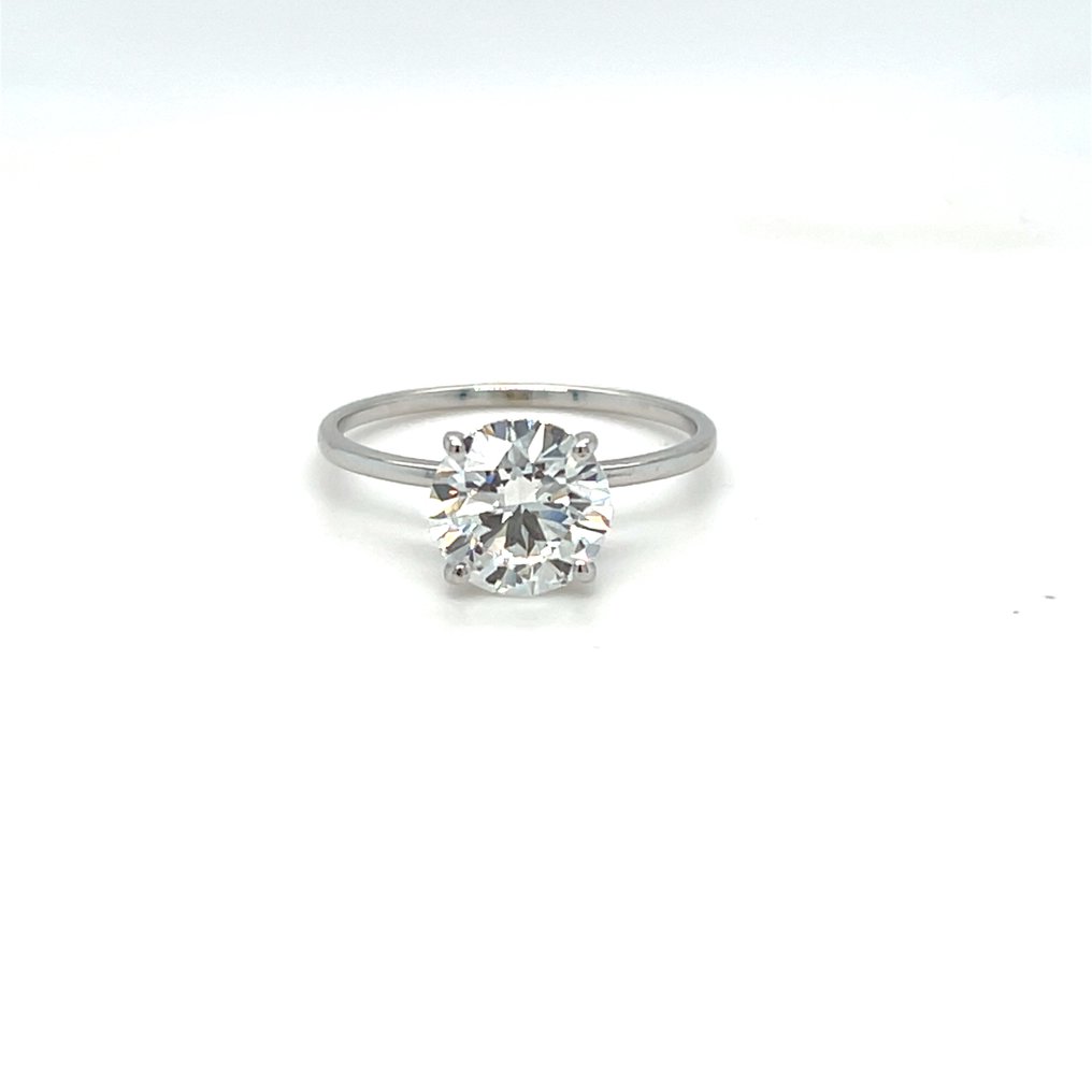 Zonder minimumprijs - Ring - 14 karaat Witgoud - 1.10ct. tw. Diamant (Lab-grown) #1.0