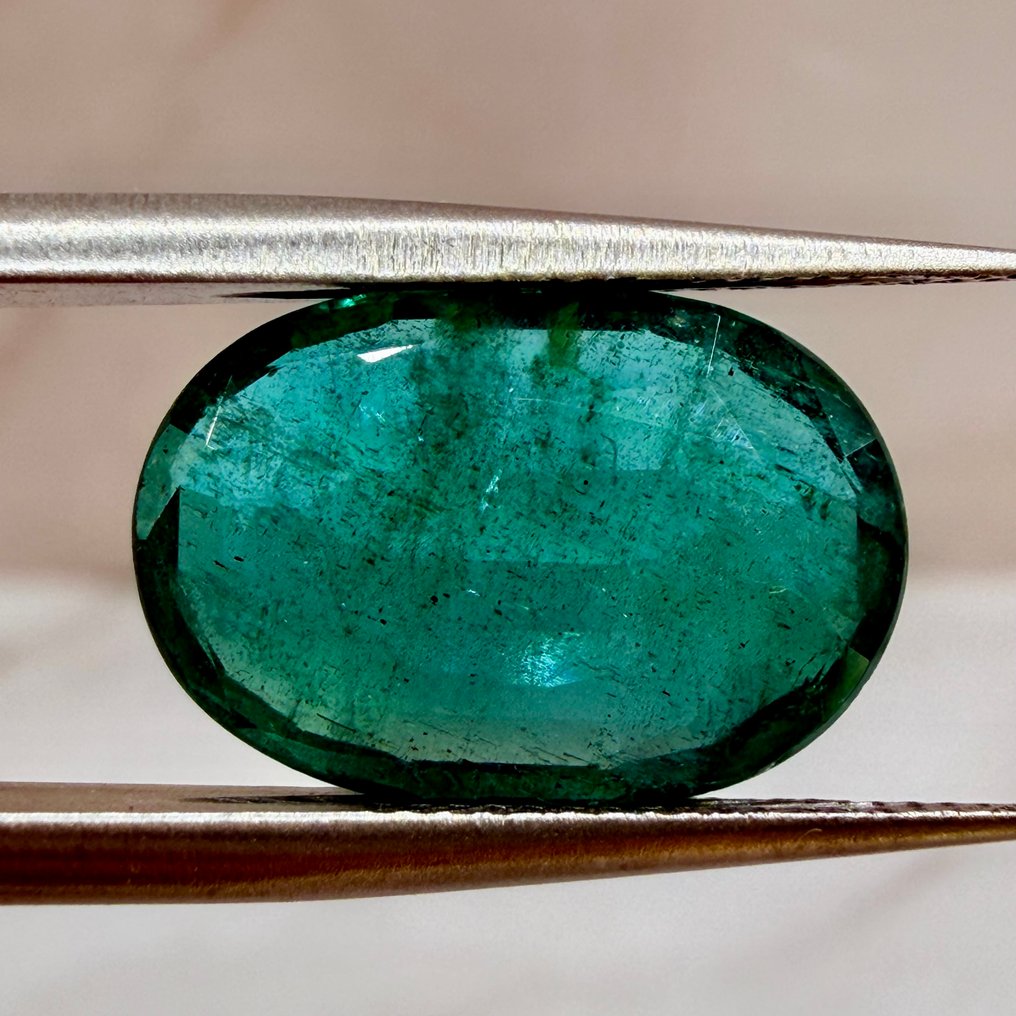 χωρίς τιμή ασφαλείας - 1 pcs  Πράσινο Σμαράγδι  - 5.72 ct - International Gemological Institute (IGI) - Φυσικός Σμαράγδι #1.0