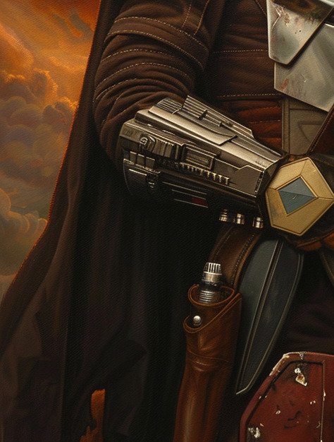 Shayer - Baby Yoda and His Protector - XL - 60x80cm - 1/1 LIMITED EDITION #4.3