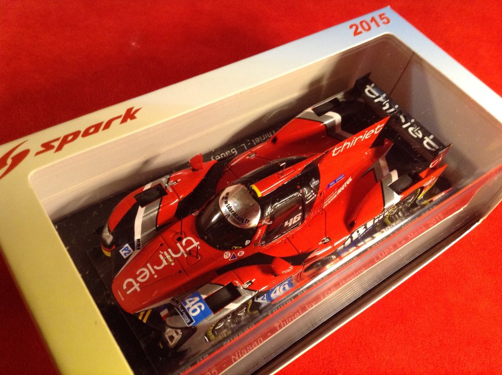Spark 1:43 - Rennwagenmodell - ref. #S4659 Oreca 05 - Nissan Thiriet vy TDS Racing "HBI" LMP2 Le Mans 2015 #46 - Ausgezeichnete Qualität - Limitierte Auflage - Heute schwer zu finden. #2.1