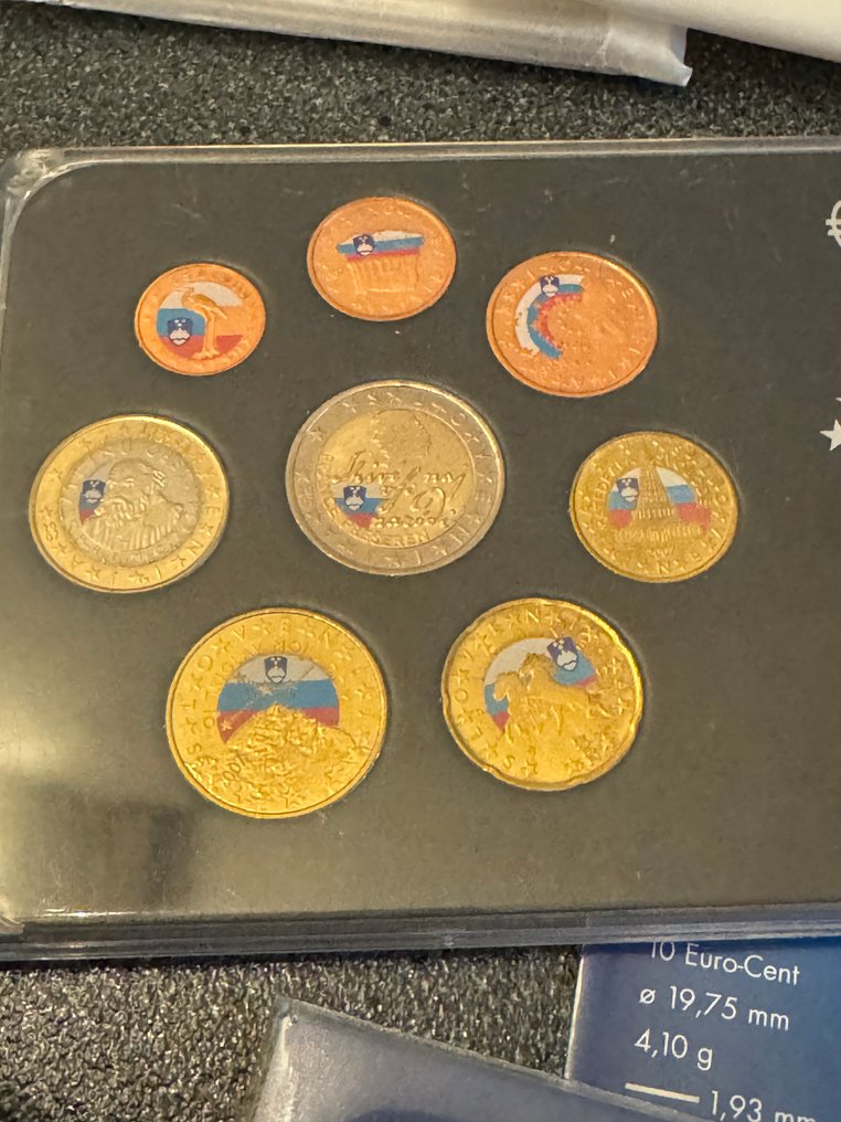 Σλοβενία, Σλοβακία. Starterkit / Series 1 Cent - 2 Euro / Token 2007/2009 (19 items)  (χωρίς τιμή ασφαλείας) #1.0