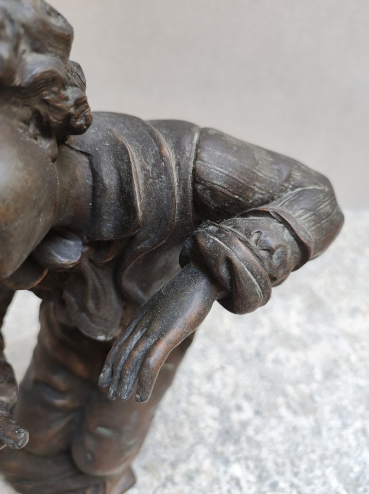 雕塑, fanciullo - 29 cm - 黄铜色 #3.2