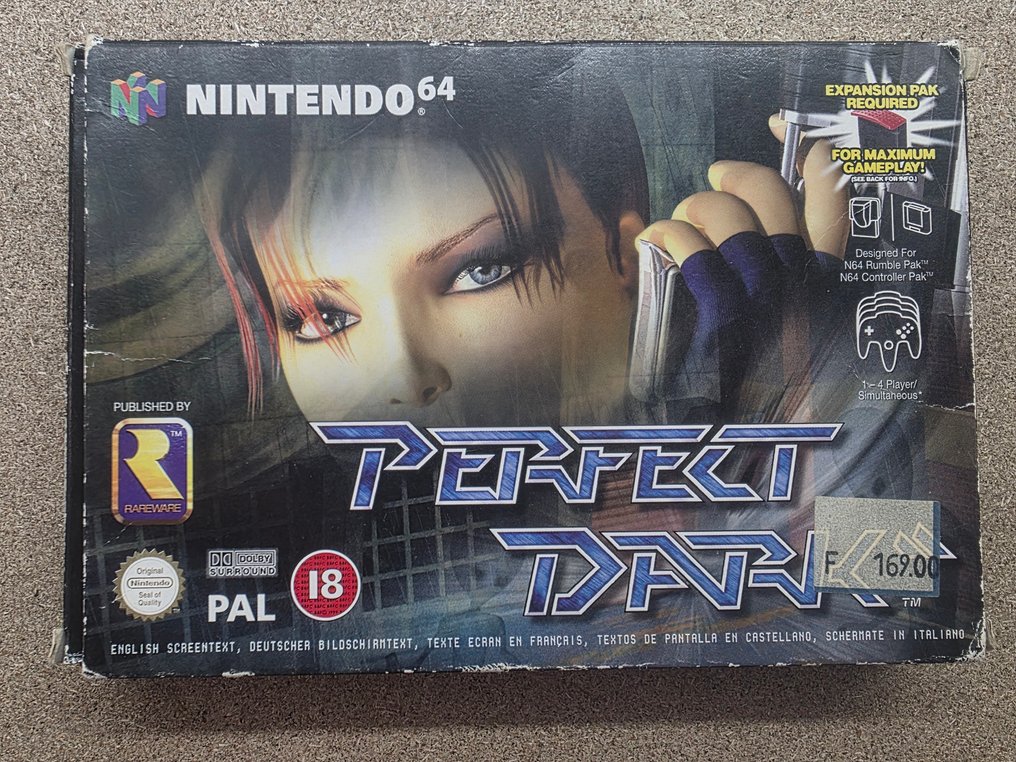Nintendo - Nintendo 64 - STOCK RARE - N64 1st print - PERFECT DARK  EUR PAL edition - Video game - In original box #1.0