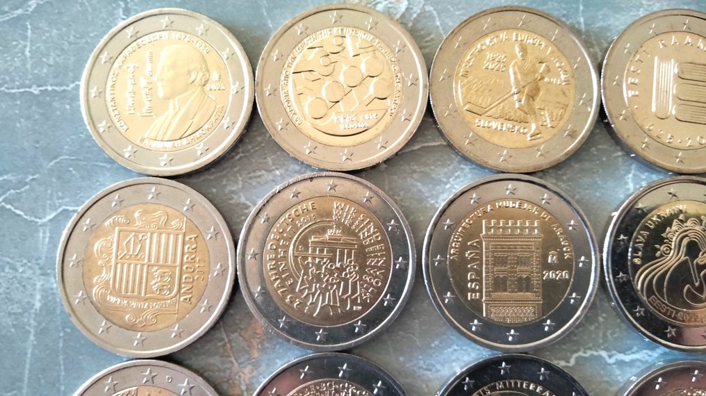 欧洲. 2 Euro 2015/2025 (20 pièces)  (没有保留价) #1.0