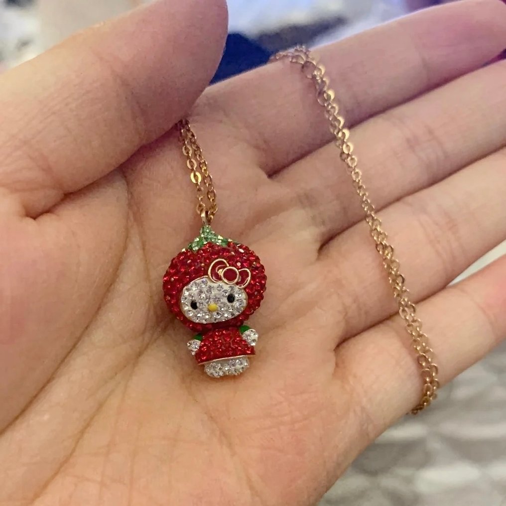 Swarovski - 小雕像, Hello Kitty collaboration necklace series - 0 cm - 水晶 #1.0
