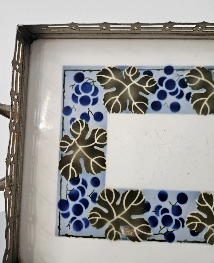 Tálca - Serveerblad - Presenteerblad - Art Nouveau / Jugendstil - Porcelán #4.3