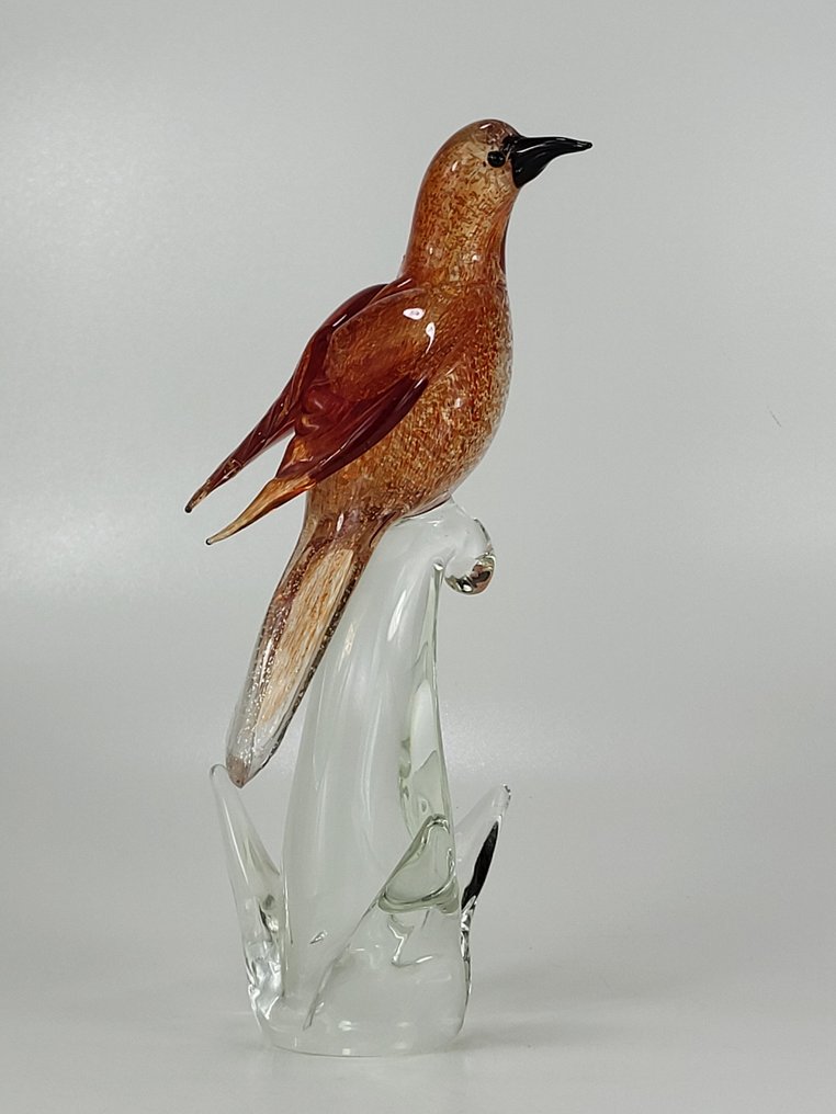 Figurine - Large Murano glass bird sculpture - 33 cm - Murano glass #1.0