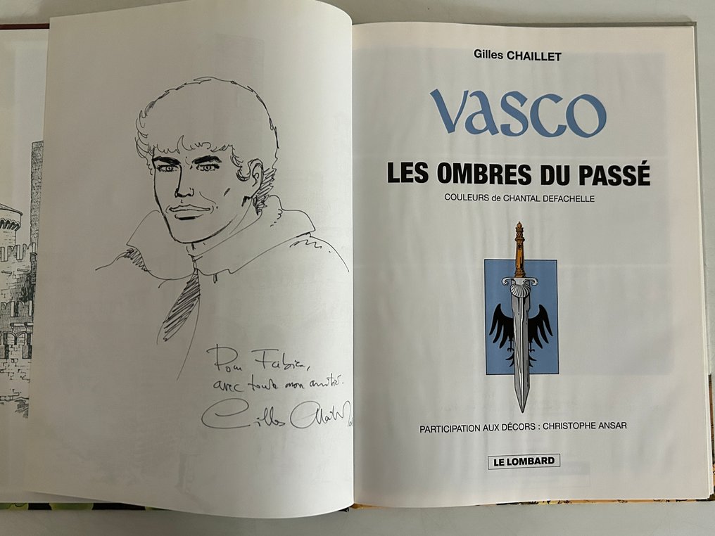 Vasco T19 - Les Ombres du passé + dédicace - C - 1 Album - First edition - 2001 #4.3