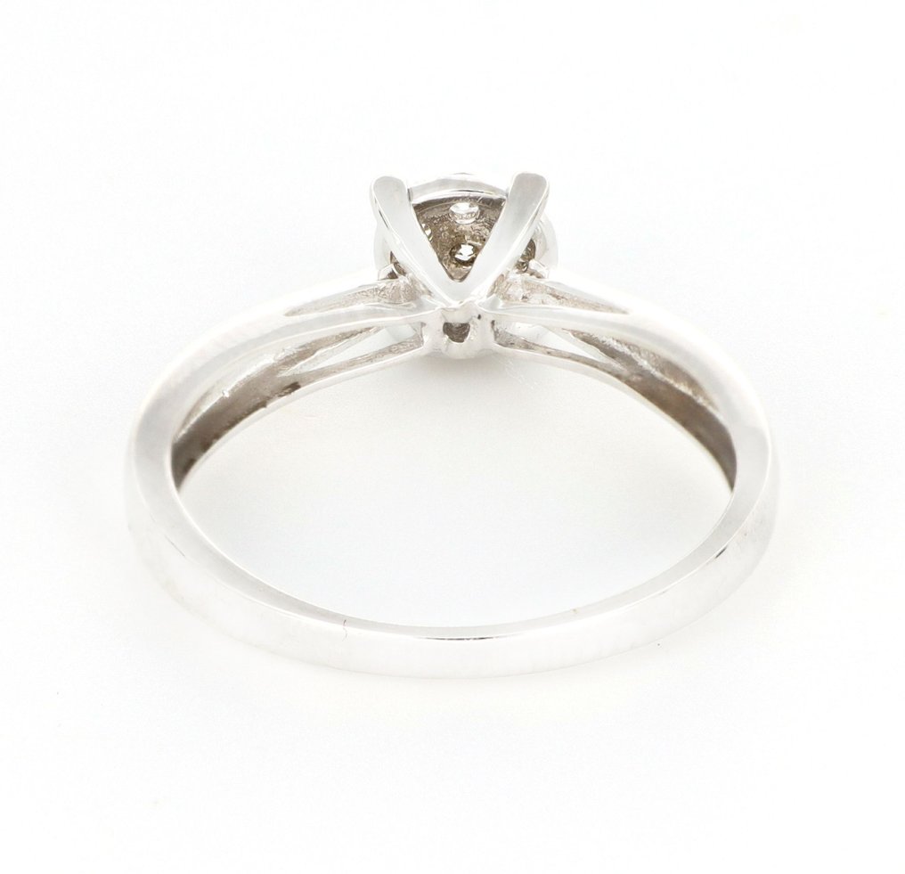 Nincs minimálár - Gyűrű - 9 Kt Fehér arany -  0.21ct. tw. Gyémánt (Természetes)  #4.3