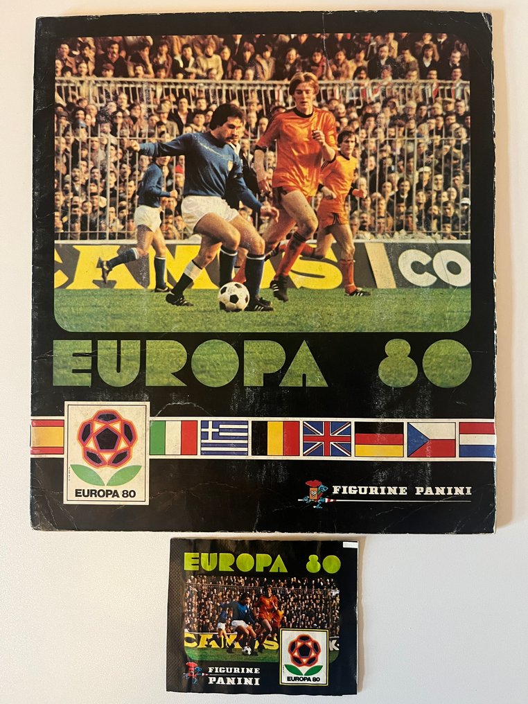 Panini Europa 80 - Platini/Panenka/Schuster etc - Complete album + Sealed Pack - Good (GD) #1.0