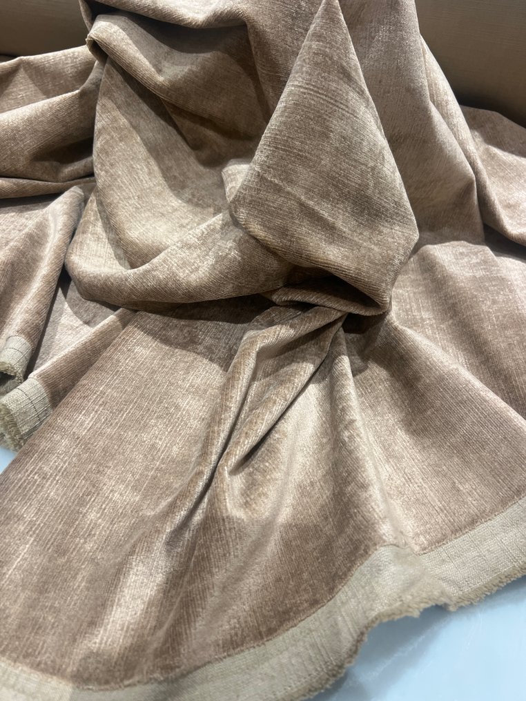 velluto cotone viscosa Lino 1000 x 140 - Polstringsstoff  - 1000 cm - 140 cm #4.3