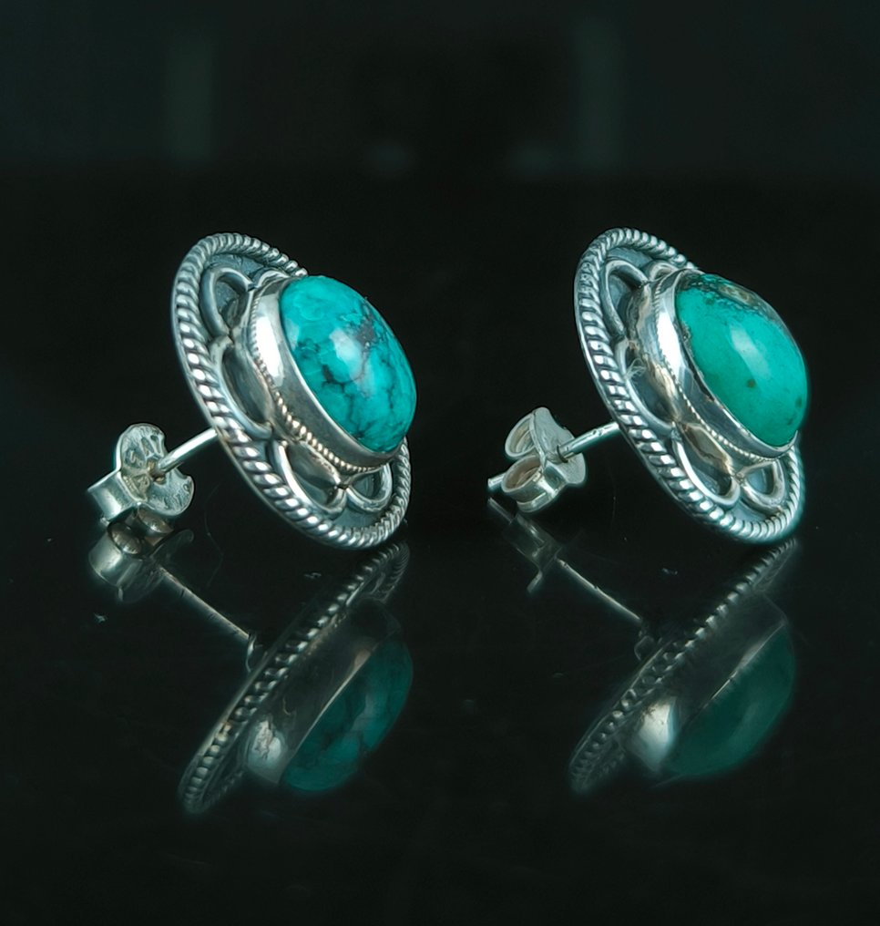 Türkis - Silber - Ohrringe - Sterlingsilber #2.1