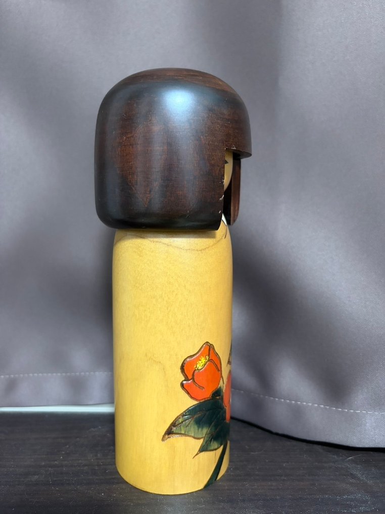 Okamoto Usaburo «岡本卯三郎» χαριτωμένο δημιουργικό kokeshi «創作こけし» / κούκλα kokeshi - Ιαπωνία - - Ξύλο - Ιαπωνία - Heisei period (1989-present) #4.3