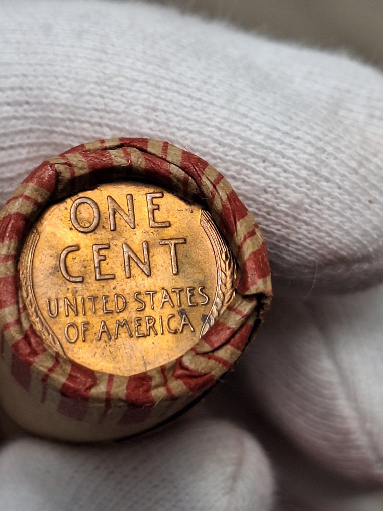 Ηνωμένες Πολιτείες. 1 rol containing Indian Head 1900 on one end/Wheat Cent on the other end  (χωρίς τιμή ασφαλείας) #3.2