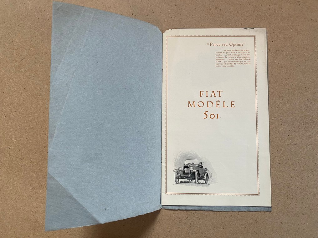 NO RESERVE - FIAT 501 BROCHURE - Διαφημιστικό φυλλάδιο - 1922 #4.3
