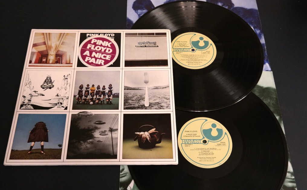 Pink Floyd - A Nice Pair / Rare US-Censored  Sticker Version - 2xLP Album (double album) - Winchester Pressing - 1975 #1.0