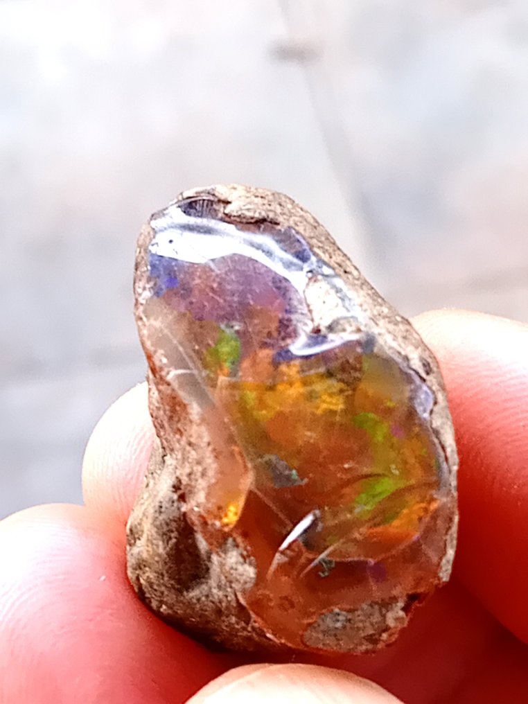 Οπάλιο Συλλογή ορυκτών - Ύψος: 2.4 cm - Πλάτος: 3.4 cm- 9.76 g - (1) #2.1