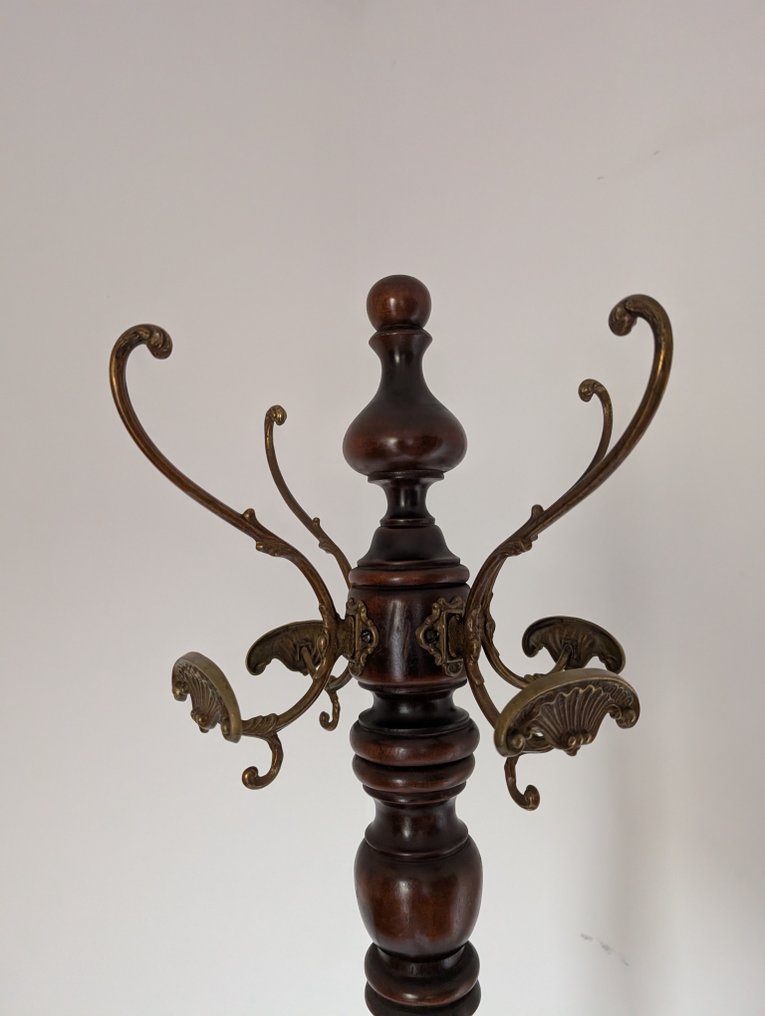 Column floor lamp - Wood - Coat rack / Stand #3.2