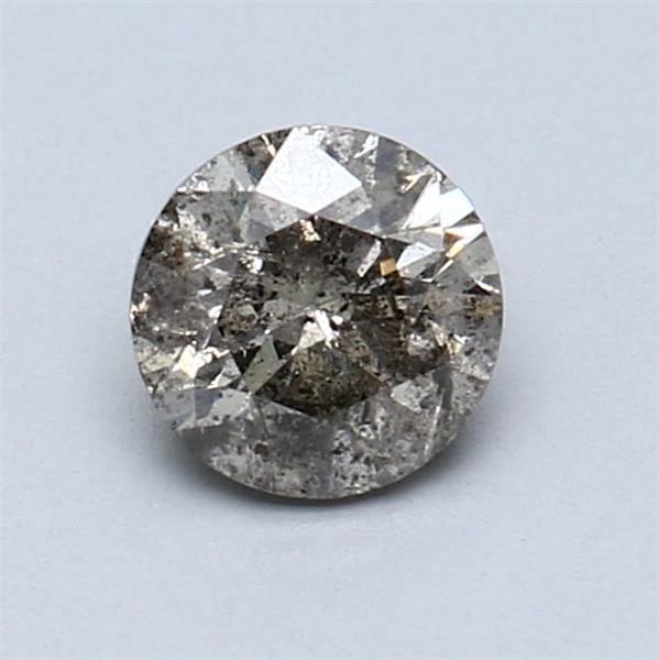 No reserve price - 1 pcs Diamond (Natural coloured) - 0.69 ct - Round - Fancy Greenish, Brownish Yellow - I2 - International Gemological Institute (IGI) #1.0
