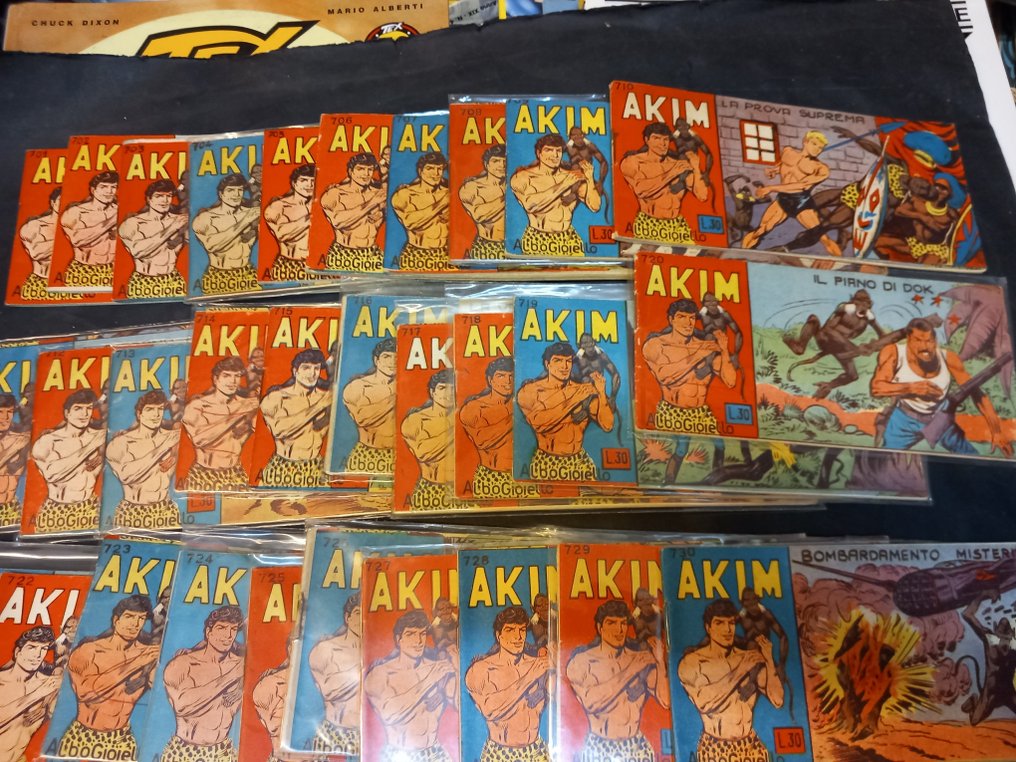 Akim - Sequenza completa dalla nn. 701 alla 795( ultimo numero)  strisce originali di akim - 95 Comic - First edition - 1965/1967 #3.2