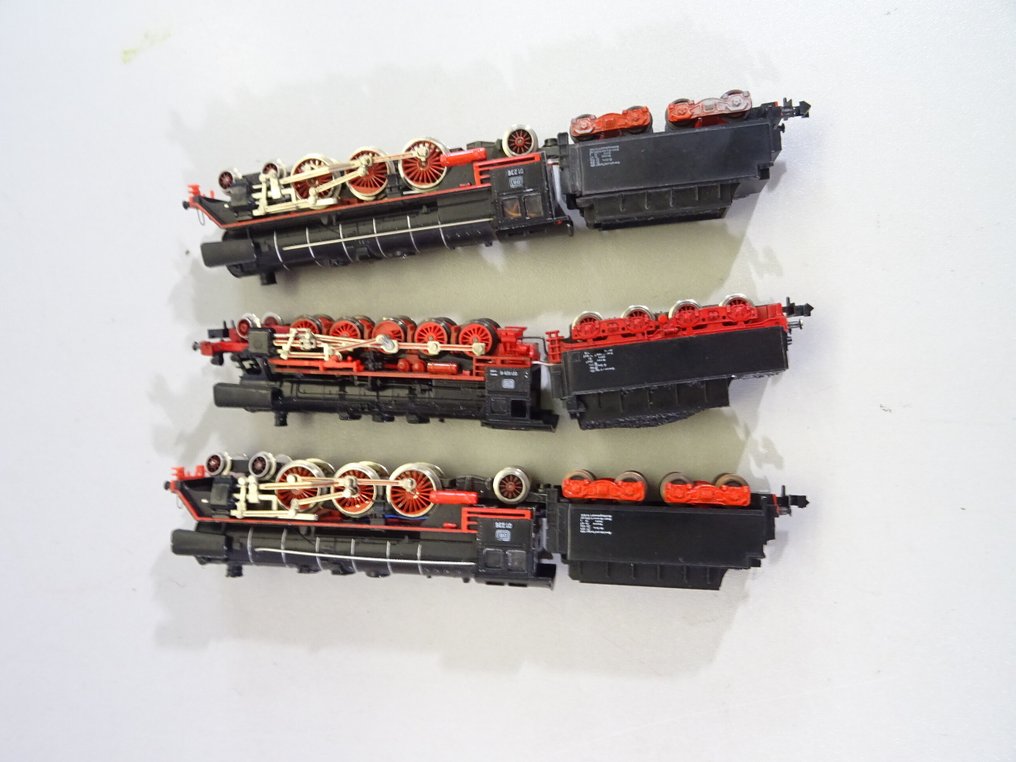 Fleischmann, Trix H0 - Locomotiva a vapor com vagão de carvão (3) - Conjunto de 3 Lok Bastler #2.1