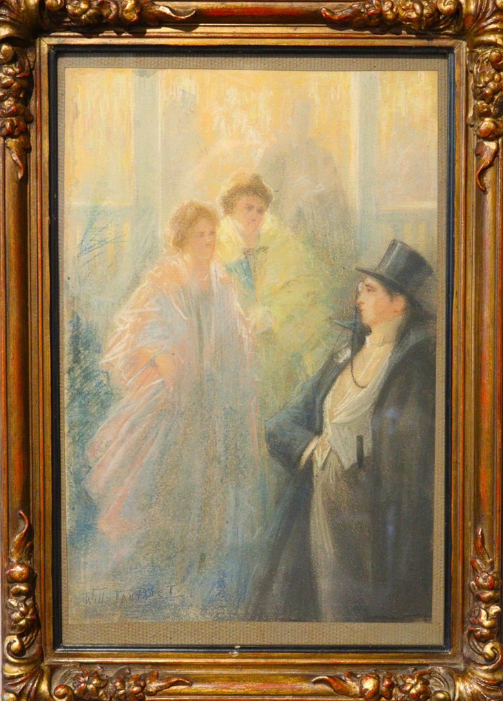 Willy van Riet (1887 - 1928). - Chique gezelschap van rond 1900 #3.2