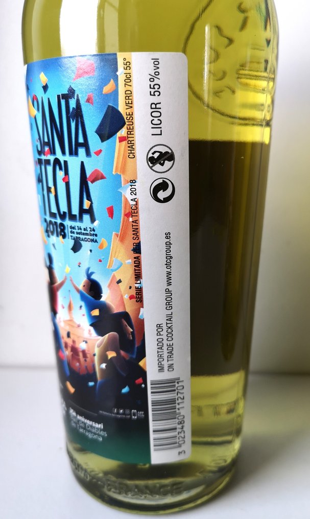 Chartreuse - Santa Tecla 2018 - Jaune/Yellow & Verte/Green  - 70cl - 2 bottles #3.2