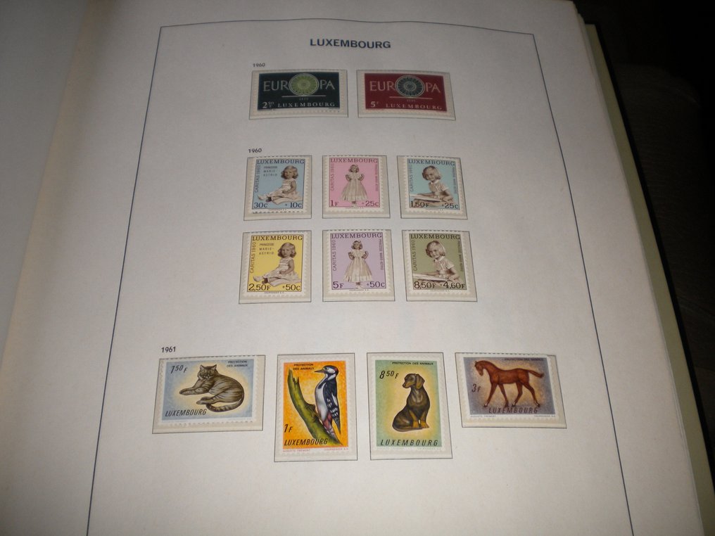 Lussemburgo - Collezione in album davo Luxe ouatiné del Lussemburgo dal 1961 al 1990 #2.1