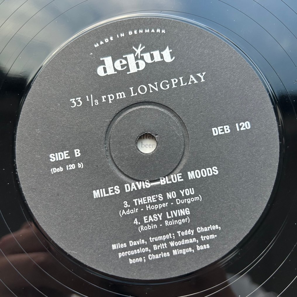 Miles Davis - Blue Moods (First Danish pressing!) - Single Vinyl Record - 1960 #2.1