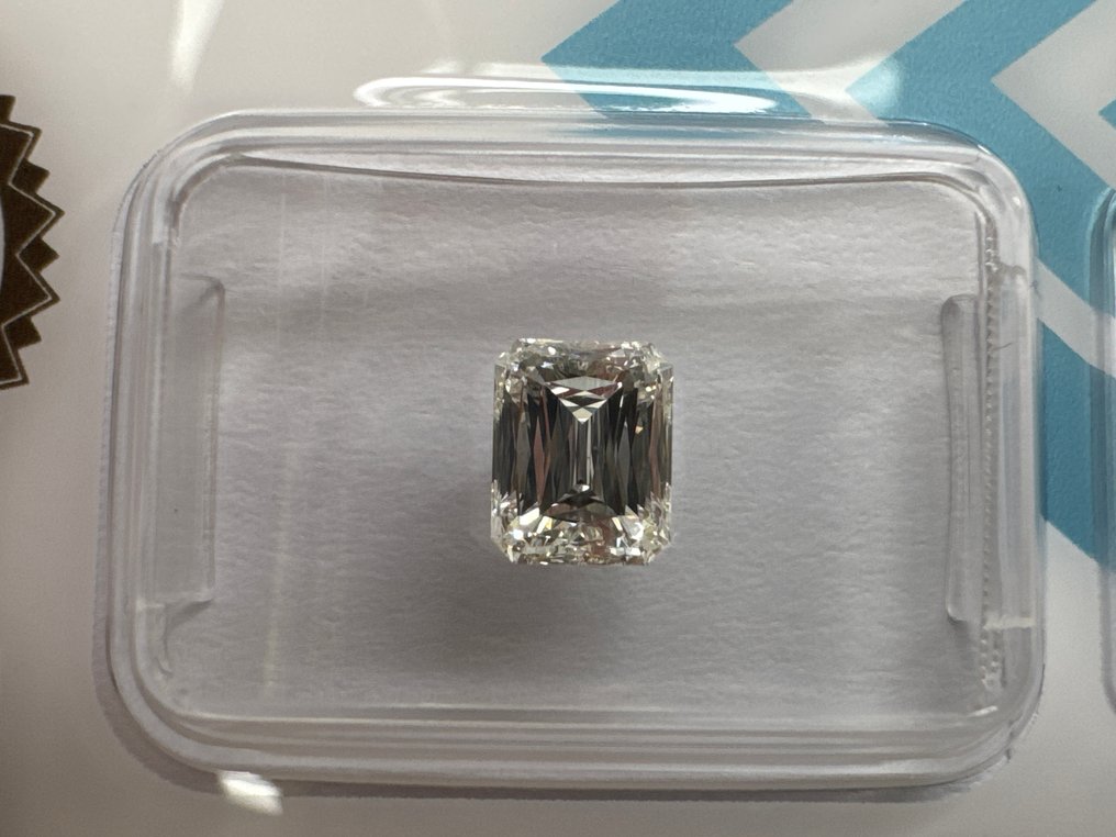 1 pcs Diamant  (Natur)  - 1.07 ct - Smaragd - H - VS1 - International Gemological Institute (IGI) #1.0