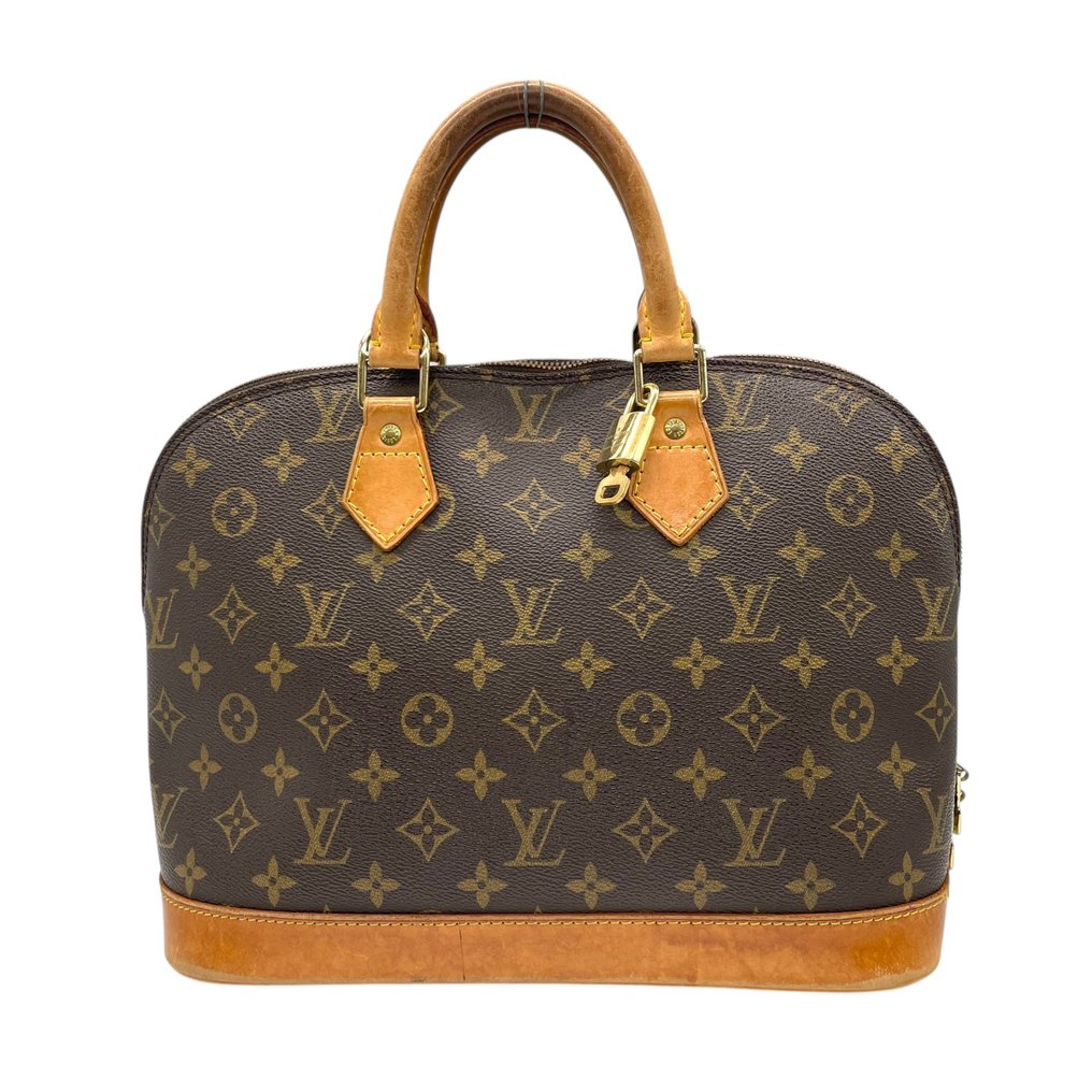 Louis Vuitton - Monogram Alma PM Handbag Classic Structured Top Handle Bag Gold Hardware - 手提包 #1.0