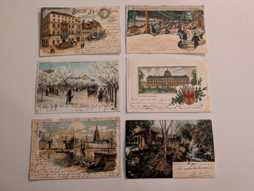 Γερμανία - Εξαιρετικός συνδυασμός από υπέροχες καρτ ποστάλ, πολλές lithos, καλλιτεχνικές καρτ ποστάλ, topo, - Καρτ-ποστάλ - 1900-1900 #1.0