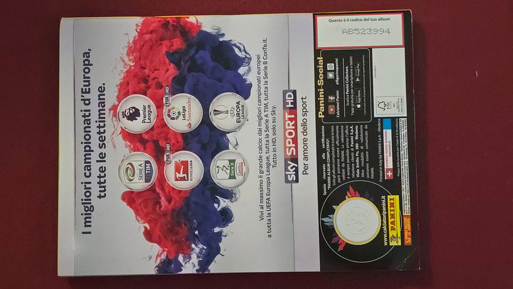 2016/17, 2017/18 Panini Calciatori - 2 Álbum completo - Good (GD) #3.2