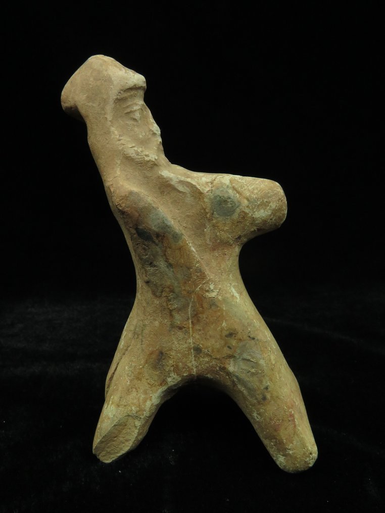 Parthian Terracotta 马与骑手 - 9.5 cm  (没有保留价) #3.2