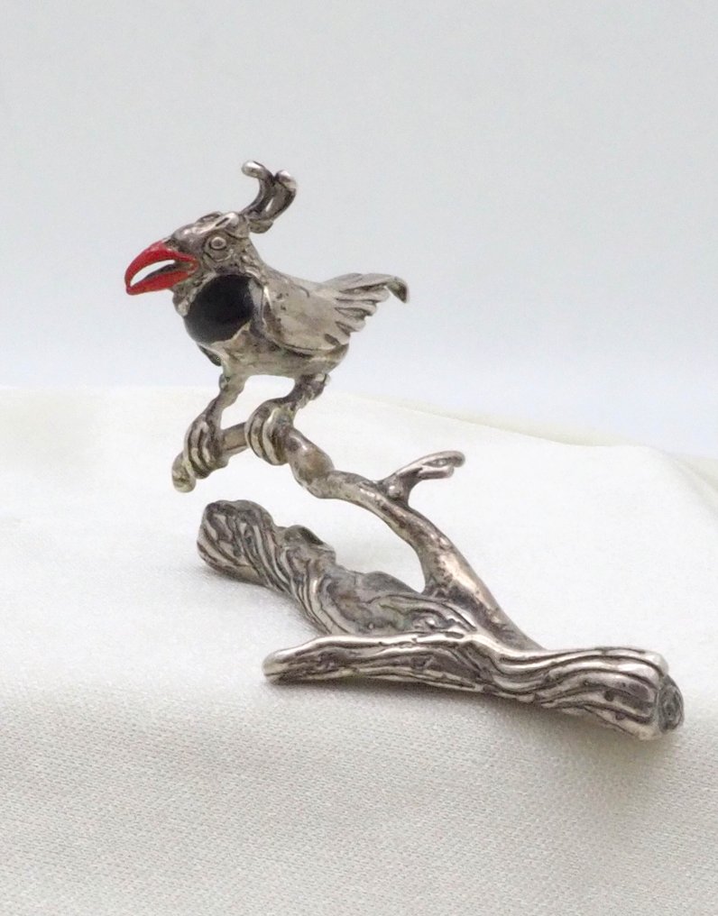 Miniatyrfigur - Uccello tropicale - .800 silver #3.2