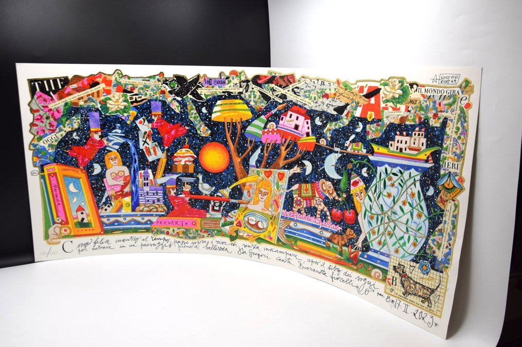 Francesco Musante (1950) - Corro felice incontro al tempo - Grosso formato #1.0