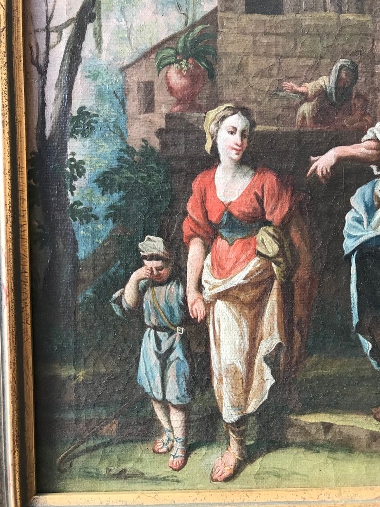 Francesco Zuccarelli (1702-1788), ambito di, Krąg - La cacciata di Agar e Ismaele #3.2