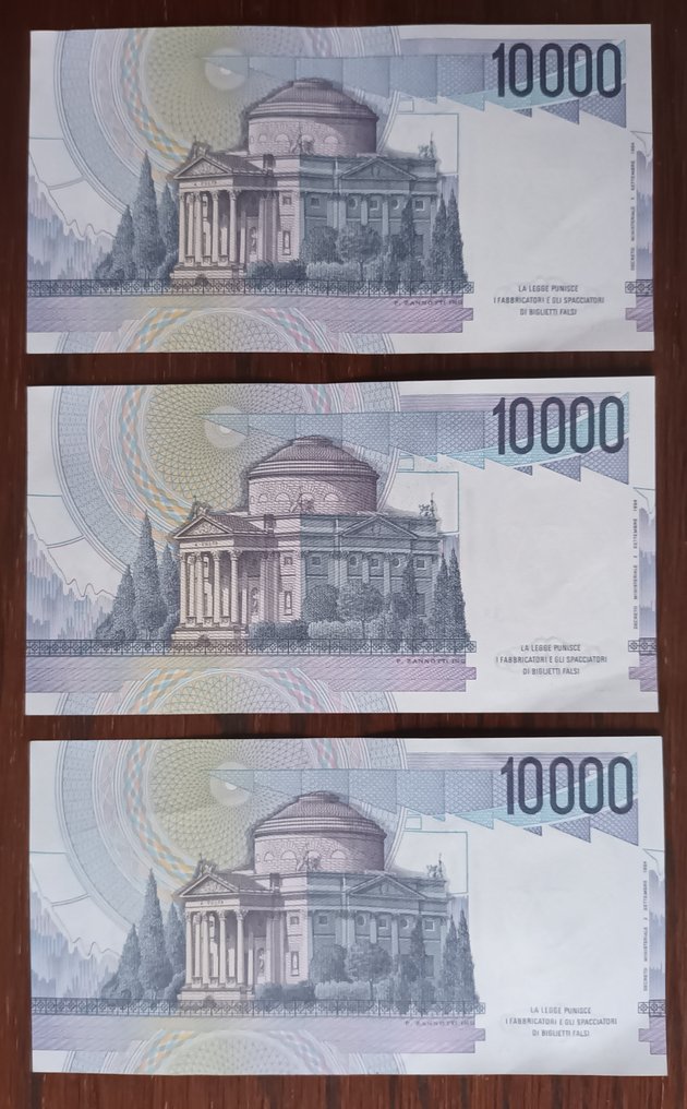 Italië. 6 x 10.000 Lire - various dates - Pick 106a, Pick 112c. (Zonder minimumprijs) #2.1